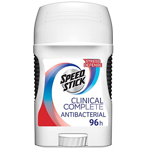 Men Speed Stick Antitranspirante Clinical Protection Stress Defense en Barra para Caballero, 50 g