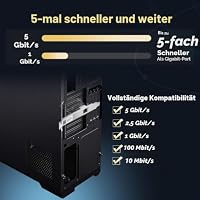 Binardat 5G PCIe Netzwerk Adapter, RTL8126 5G/2.5G/1G/100Mbps Ethernet Karte RJ45 LAN Controller mit Low Profile, Unterstützung PXE für Windows 11/10, Linux – Ansicht 3
