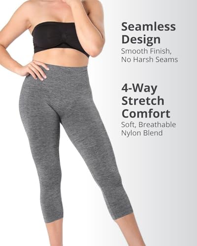 Image of SlimMe High Waisted Shapewear Leggings, Tummy Control Compression