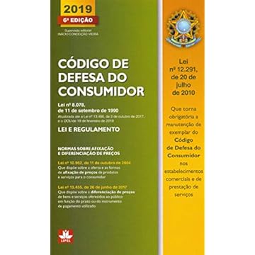 Capa do livro Código de defesa do consumidor 2019: Lei e regulamento