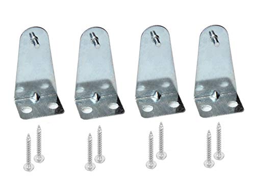 Hold Down Brackets 4pcs Metal Blind Brackets Bottom Rail Holder Replacements for Horizontal Blinds and Window Shades