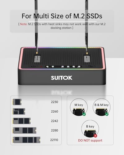 Duplicador Clonador M.2 NVMe SSD Dual-Bay USB-C miniatura 4