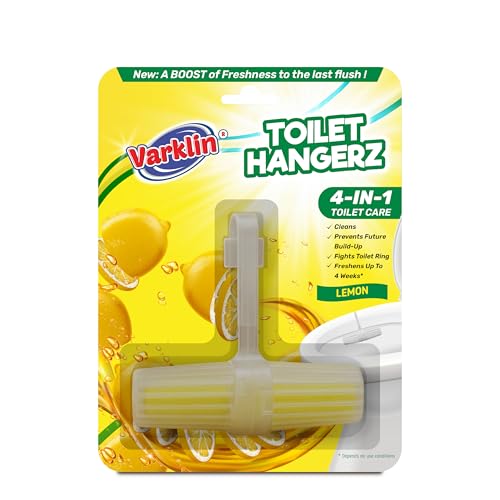 Image of 35g Toilet Rim Hangerz - Lemon | Automatic Bowl Cleaner | Citrus & Tangy Freshness for Your Washroom | Easy-to-Use Toilet Bowl Cleaner | Hygienic & Sparkling Toilets Up to 4 Weeks