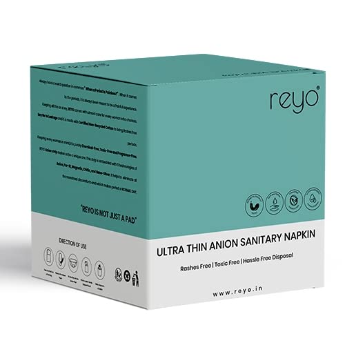 Reyo Premium Ultra Thin Anion Sanitary Napkin Economy Extra-Large (330mm-12pads) Pack of 1 | 10 Layers Of Protection | Fragrance Free Pads (B0BVML7PF4) Amazon Price History, Amazon Price Tracker