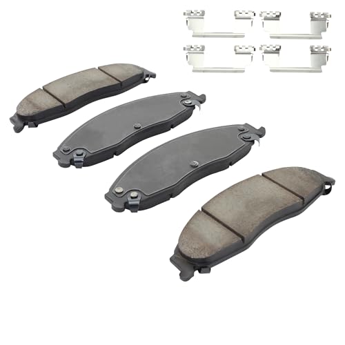 Image of QUALITY-BUILT Front Ceramic Brake Pads, Premium 1001-0921C, Compatible with 2003-2008 Cadillac /Pontiac (CTS,Grand Prix,STS)