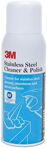3M 59158 Limpiador y esmalte de acero inoxidable, aroma a lima, aerosol, 10 onzas