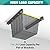 EVERHANGER Ceiling Storage Rack, Heavy Duty Overhead Garage Storage Rack, Adjustable Ceiling Bin Storage System, 6 Sets for 5 Bins, 26 Inch