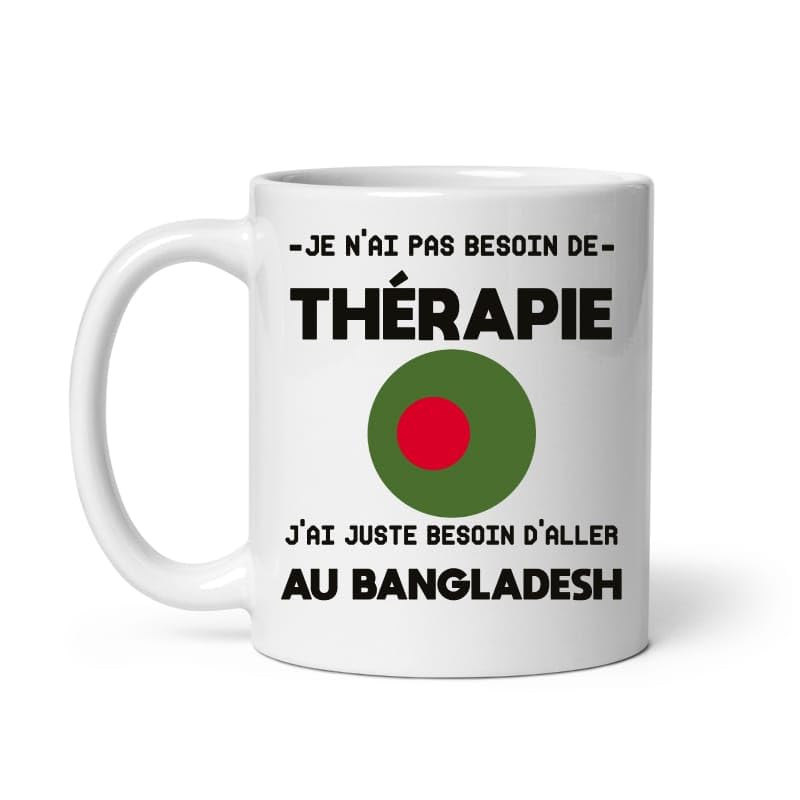 MugSmile Mug Bangladesh thérapie humour vacances départ voyage Tasse Bangladesh