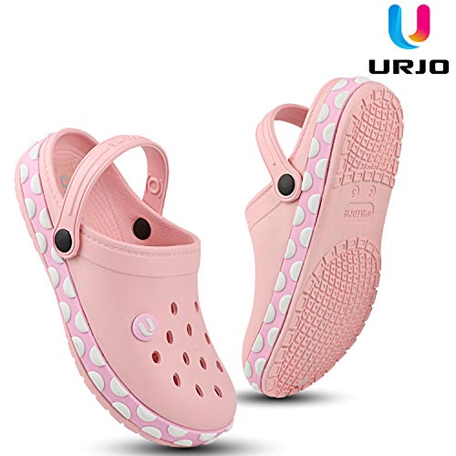 Image of URJO GEMS Kid's Clogs /Sandals with Adjustable Back Strap Ultra Soft & Flexibility Anti Skid Comfortable Waterproof Daily Mules Clogs /Sandals Boy's & Girl's