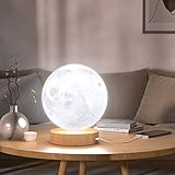 Hiloshine Lámpara de Luminoterapia 10,000 Lux Lámpara de luz Diurna Simulación de Luz Diurna Lámpara de Mesa Regulable Táctil Sin UV Función de Temporizador 3 Temperaturas de Color y Brillo Regulable