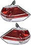 Garage-Pro Tail Light Assembly Compatible with 2014-2016 Nissan Rogue Outer, (2015-2016, Korea)USA Built, Set of 2, Driver and Passenger Side, Clear & Red Lens