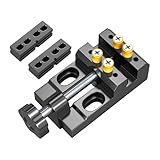 Ｚｉａｌｏｆｉ Mini Schraubstock Tischschraubstock Mini Schraubstock Aluminium Präzisionsschraubzwinge Klemmvorrichtung für Modellbau Bildhauerei Uhrenservice für We, Vise W Clamp Block