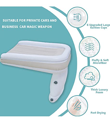 Hymic Inflatable Airplane Car Bed For Toddler, Baby Travel Plane Bed With Hand Pump,Fly Traval Kids Bed Fits Most Airplane Seats, Car Seat For Convenient Toddler Travel, Safe To Use Child Sleeper Bed #TOP5
