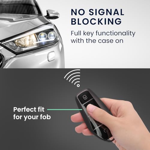 kwmobile Key Cover Compatible with BYD Atto 3 / Sealion / Han / Tang / Dolphin / Seal - Soft TPU Car Key Fob Protector Case - Black Matte / Black by kwmobile - Used condition - Image 4