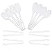 Set of 12 Clear Disposable Plastic Serving Utensils - Four 10" Spoons, Four 10" Forks, and Four 6" Tongs by Upper Midland Products