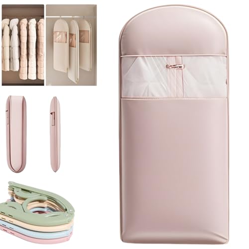 Space Saving Hanging Garment Bag with Self Compression Zipper, 35/43/51