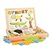 Russisches Alphabet magnetisch Multifunktional Holz Puzzle Zeichenbrett Lernen & Bildung Spielzeug Hobby für Kinder