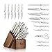 Cangshan Z1 Series 1024197 German Steel Forged 17-Piece Knife Block Set, Walnut