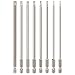 Tonsiki 8pcs 1/4 Inch Hex Shank T9-T40 6 Inch Length S2 Steel Hex Torx Security Head Drill Screwdriver Set Bits
