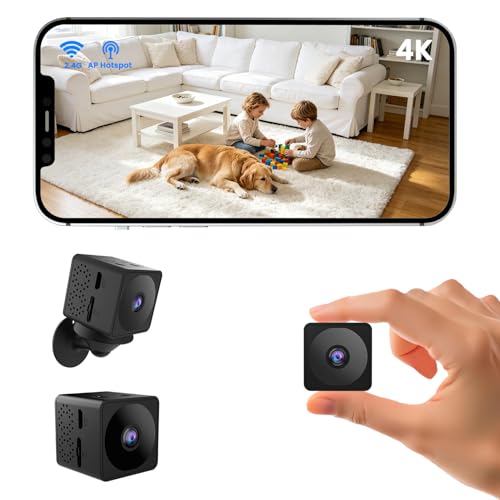 No Wifi Security Camera, 4K Mini Security Camera, Wireless Small Cameras