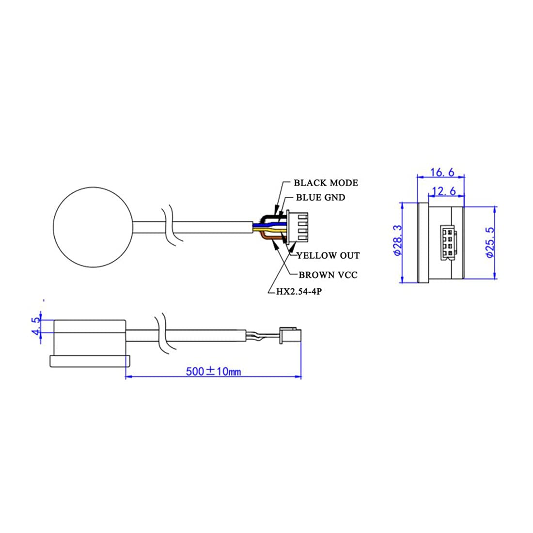 Buy Taidacent Non Contact Liquid Level Sensor Contactless Water Tank