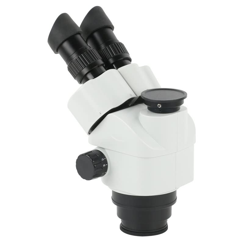 Trinoculare stereo per microscopio con zoom 7X-45X, oculare WF10X/20 per CPU del telefono PCB saldatura durata e prestazioni affidabili