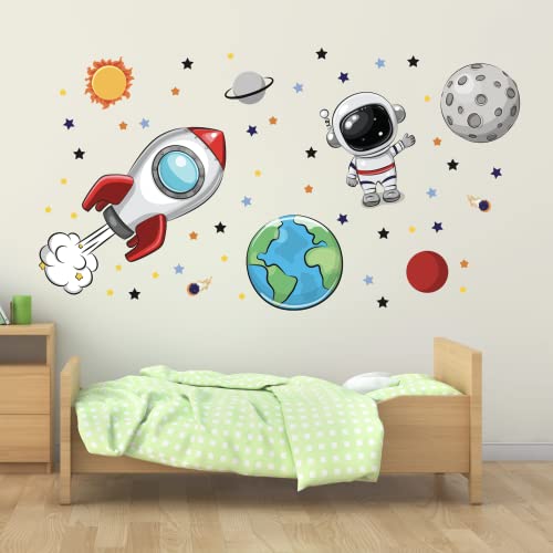 Vinilo decorativo espacial para pared 50 in x 27 in miniatura 1