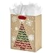 Hallmark Medium Christmas Gift Bag with Tissue Paper (Kraft Christmas Tree)