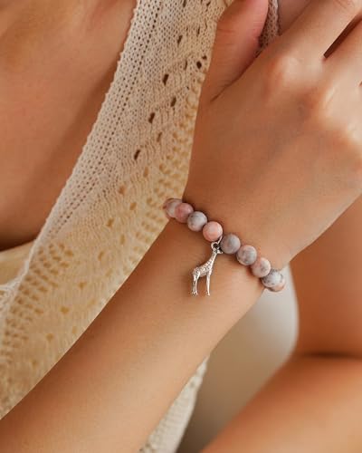 𝗔𝗹𝘄𝗮𝘆𝘀 𝗦𝘁𝗮𝗻𝗱 𝗧𝗮𝗹𝗹 𝗚𝗶𝗿𝗮𝗳𝗳𝗲 Charm Bracelet Gifts for Giraffe Lovers, Inspired Giraffe Jewelry Gifts for Women Girls2