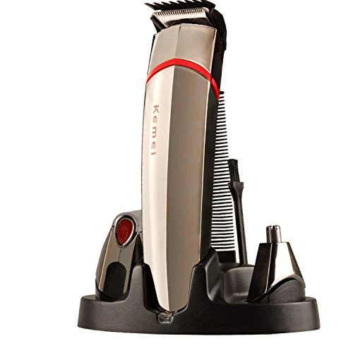 Grooming Kit,Bienna 4 in 1 Professional Rechargeable Electric [Cordless & Corded] [Washable Head] Hair Clippers Beard Shaver Nose Ear Trimmer Set with Adjustable Hair Beard Guide Comb(1-5mm) for Men