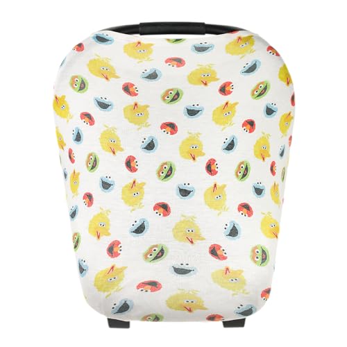 Image of Copper Pearl Multi-Use Cover: Car Seat Covers, Nursing Cover, and Stroller Cover - Stretchy Fabric, All-Season Use, Stylish Designs, Easy Access for Moms - Sesame Scribbles
