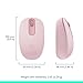 Logitech M196 Bluetooth Wireless Mouse, Compact and Portable Mouse for Laptops, Tablets and More, 12-Month Battery, Smooth Tracking, Compatible with PC and Mac, Windows and macOS - Rose