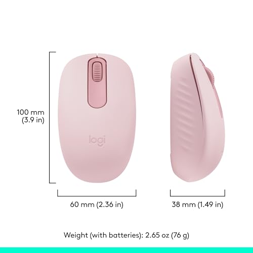 Logitech M196 Compact Ambidextrous Bluetooth Wireless Mouse - Rose - image 8