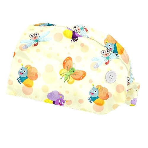Casquettes de travail avec bandeau absorbant VERED, chapeaux ajustables anti-transpiration 2PCS