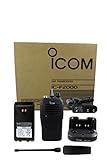 Icom IC-F2000 01 BC-213 4 watt 16 channel UHF 400-470mhz two way radio with charger complete accessories kit