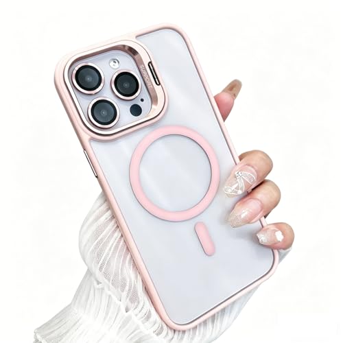 Coque iPhone 15 Pro Max transparente MagSafe avec support et protection écran