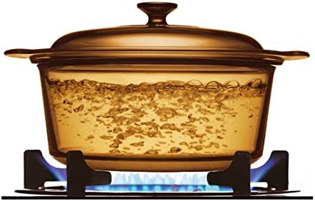 Miniatura 2 de Olla Holandesa redonda Visions de 17597 onzas líquidas con tapa de vidrio y cubierta