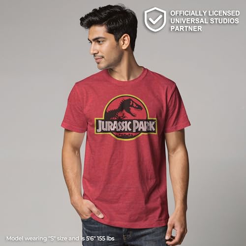 Jurassic Park Men’s Big Classic Movie Logo T-Shirt - Image 3