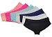 Woman's Microfiber Boy Short Hipster Panties with Lace Trim Value Pack (7 Pack)