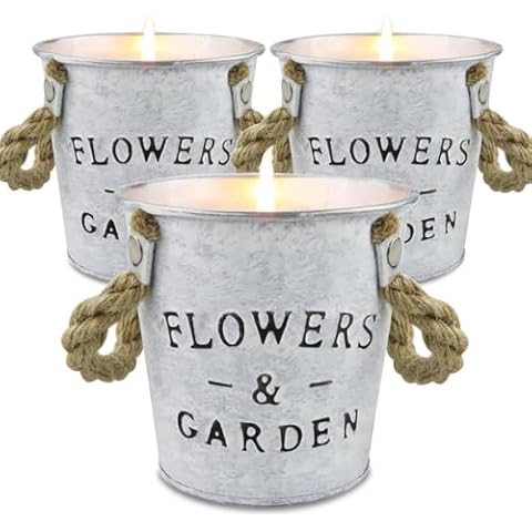 Candle Citronella 3 Pack Natural Soy Wax Cover