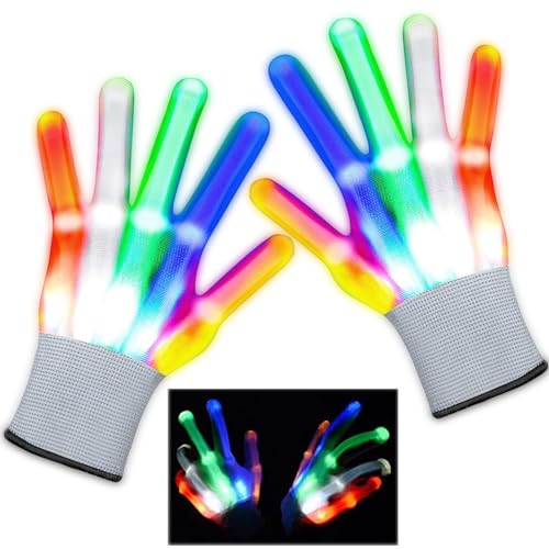 SOETDERT LED Handschuhe, Blinkende Fäustling, Handschuhe...