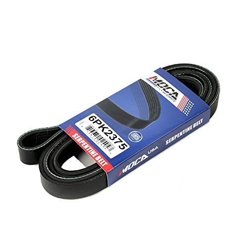 Image of MOCA 6PK2375 EPDM Serpentine Belt fit 08-12 for Chevy Malibu 3.6L & 07-09 for Pontiac G6 & for Saturn Aura 3.6L & 90-92 for Ford F-250 5.8L & 03-04 for Ford Mustang 4.6L