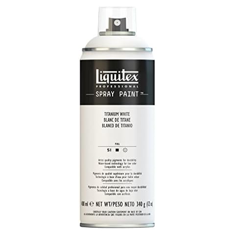 Liquitex 4450432 Professional Spray Paint 400 ml, Titanium White Cover