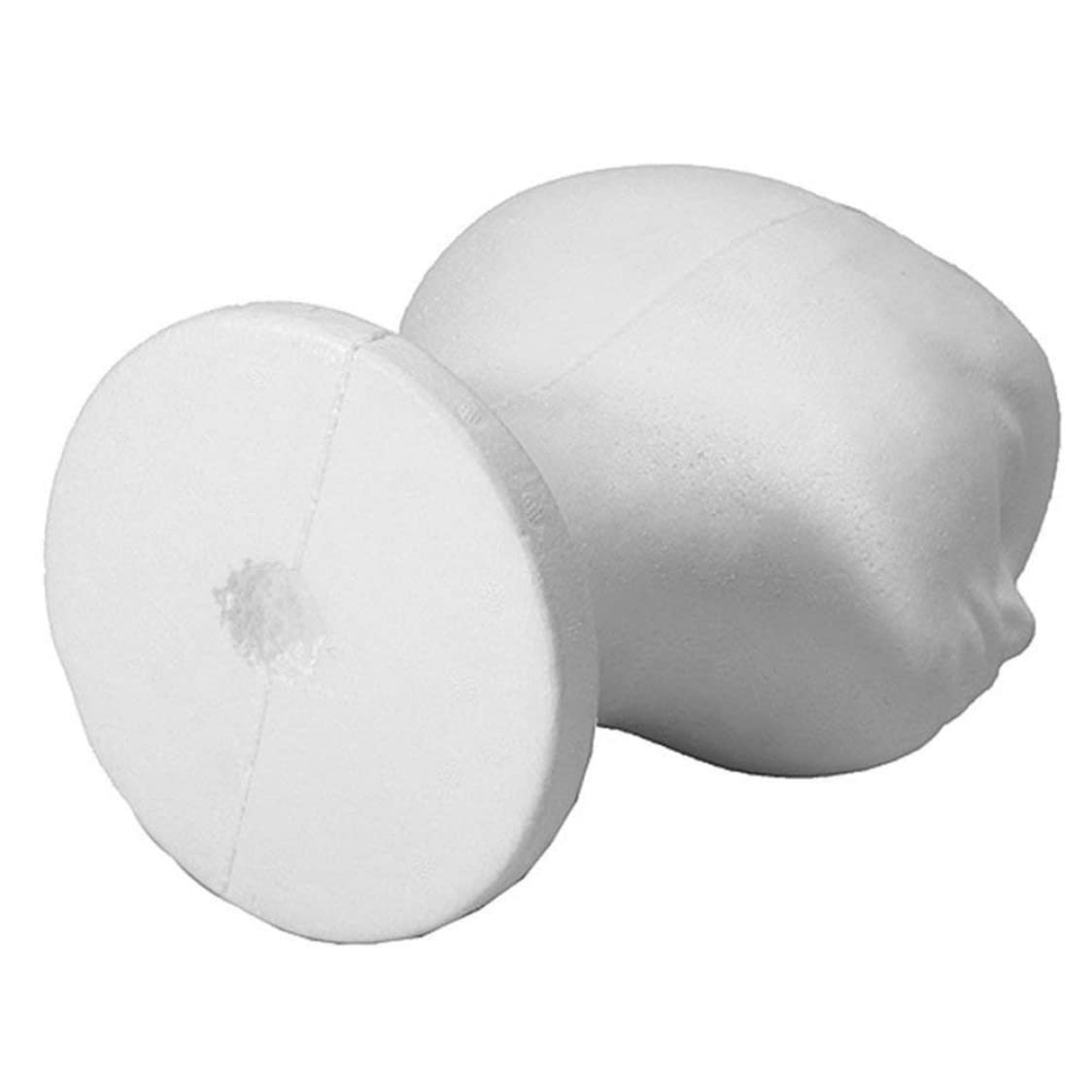 Cabeza de Espuma de poliestireno, Mannequin Head PE Foam Femenina de lombrices Blancos Firma de Peluca Cabeza de Entrenamiento de la Cabeza para el Tatuaje de Maquillaje Peinado