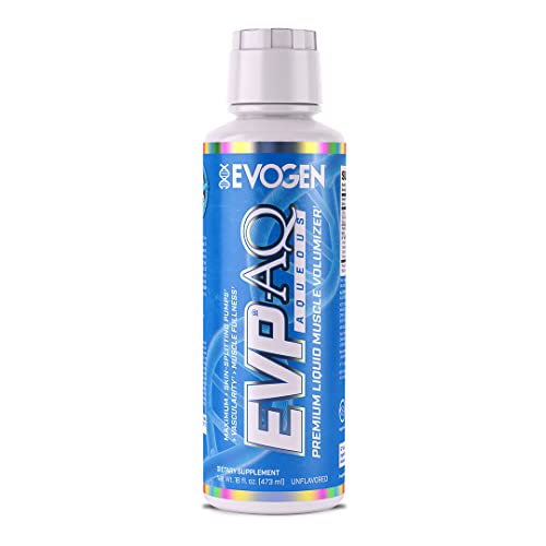 Evogen EVP AQ - Liquid Glycerol Muscle Volumizer | Pre Workout for Pumps, Vascularity, & Hydration | Premium Preworkout for Men & Women | Unflavored | 16 fl oz