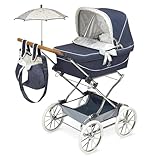 De cuevas Toys Coche Reborn Plegable con Sombrilla Provenza 40X90X90Cm, Azul Marino