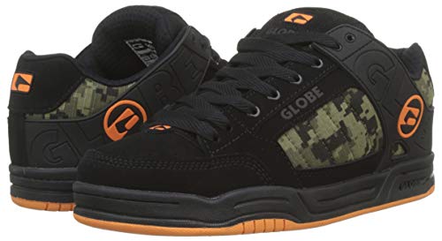 Image of Globe Tilt, Men's Skateboarding Shoes Skateboarding Shoes, Black (Black /Camo /Orange 20388), 5 UK (38 EU)