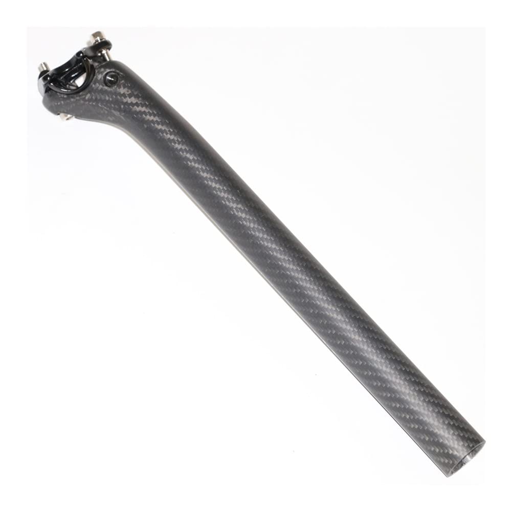 Tija Sillin Bicicleta de montaña Matt 3K Fibra de Carbono Completo Bicicleta Silliocontres MTB Partes 25.4/27.2/30.8/31.6 * 350mm 25mm Tija Telescopica MTB(27.2x400mm)