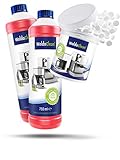 WoldoClean 2x 750ml Entkalker und 260x Reinigungstabletten Reinigungsset Pflegeset für Kaffeevollautomaten Vollautomat