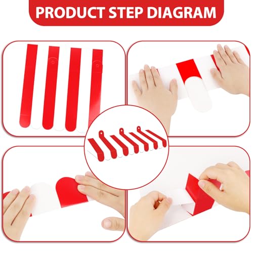 Image of 2 Piece Circus Awning Decoration 3D Carnival Tent Awning Wall Decorations for Circus Theme Party, Carnival Stand, Party Favors Supplies (Red and White)